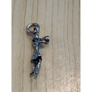 Cheerleader Sterling Silver Jewelry Charm #cheer #sports